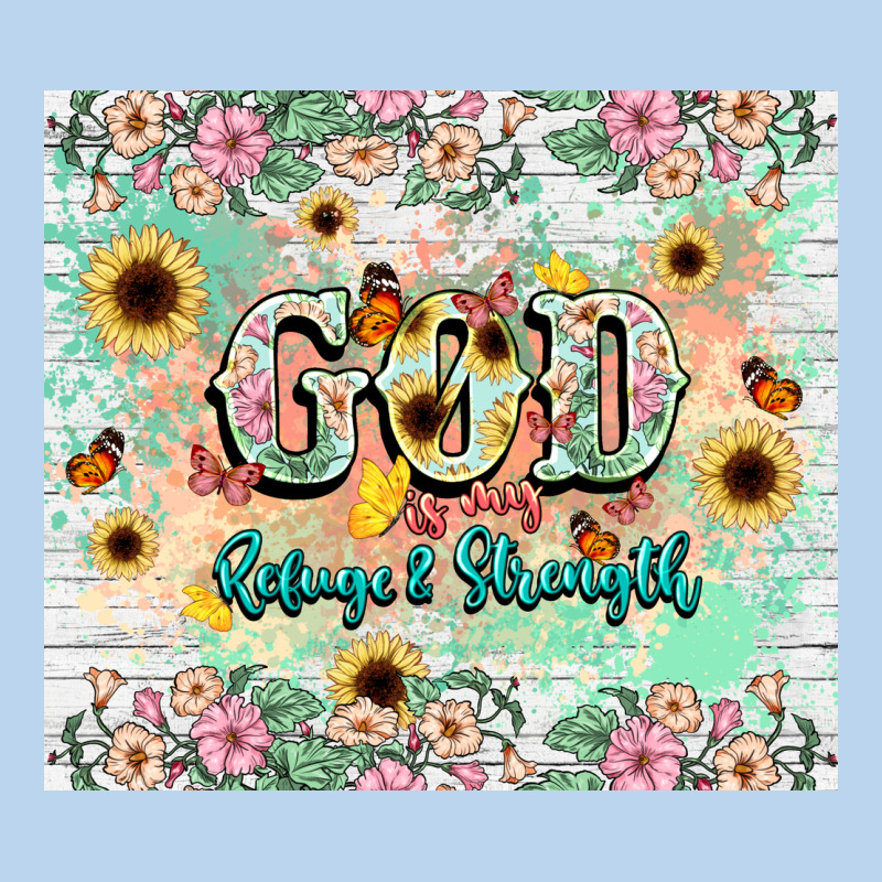 God Is My Refugee And Strength Classic Tee by NancyCooperArtShop | Teevron