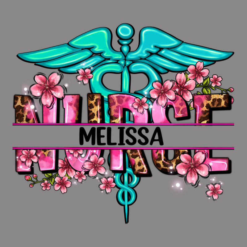 Floral Nurse Custom Name Vintage Tee by AdoDesignShop | Teevron