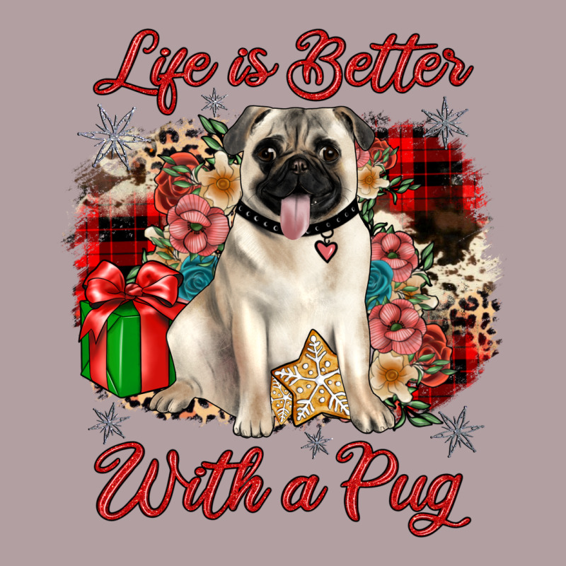 Christmas Life Is Better With A Pug Vintage Hoodie by JahusDesignShop | Teevron