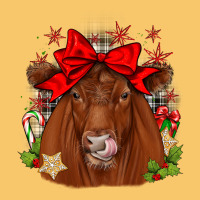Christmas Red Angus Vintage Hoodie | Teevron