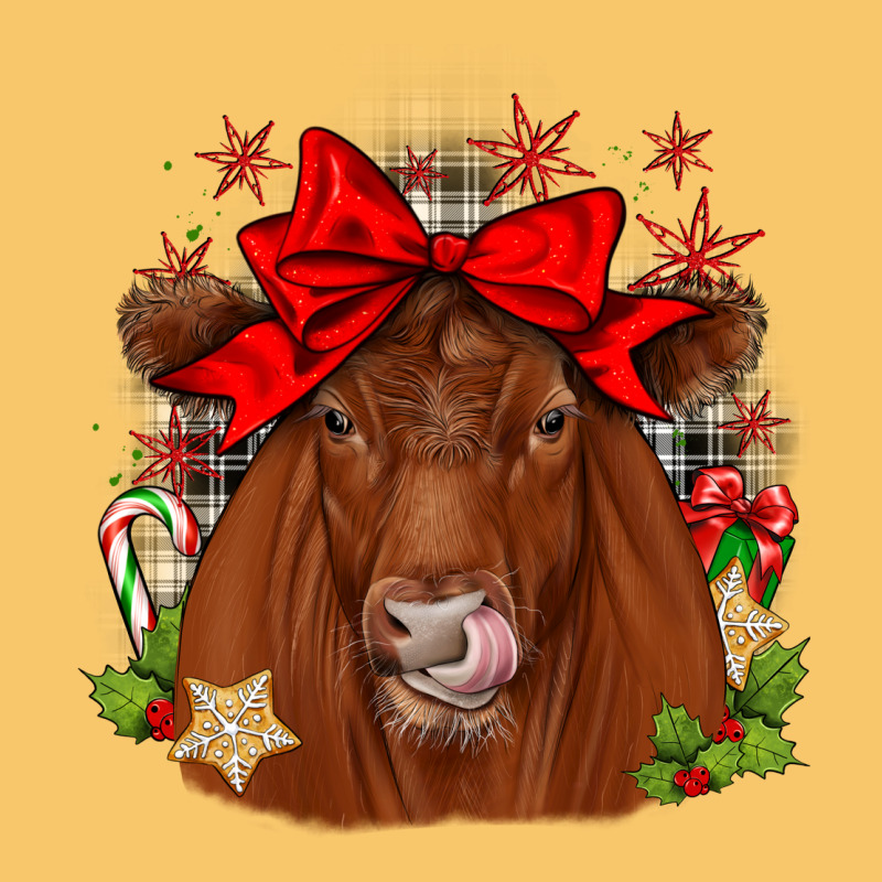 Christmas Red Angus Vintage Hoodie by JahusDesignShop | Teevron