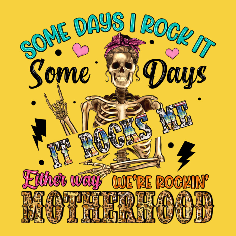 Some Days I Rock It Some Days It Rocks Me Either W Premium Sweatshirt by Artiststas | Teevron
