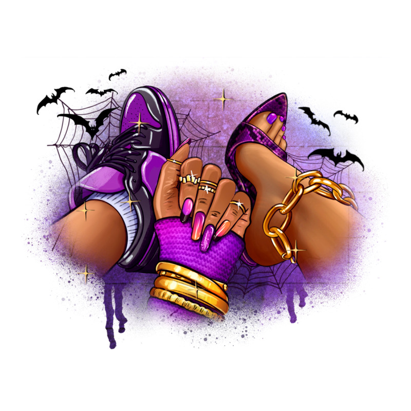 Halloween Sneaker And Heel Afro Woman Ladies Tee by RanaPortraitStore | Teevron