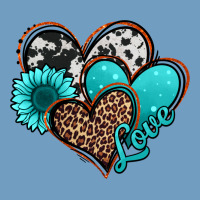 Love Turquoise Hearts Urban Heavy Tee | Teevron