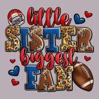 Little Sister Biggest Fan American Football Vintage Tee | Teevron