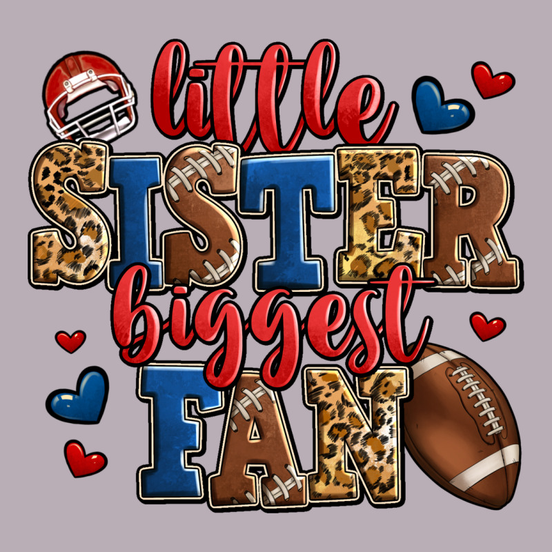 Little Sister Biggest Fan American Football Vintage Tee by Jasminsmagicworld | Teevron