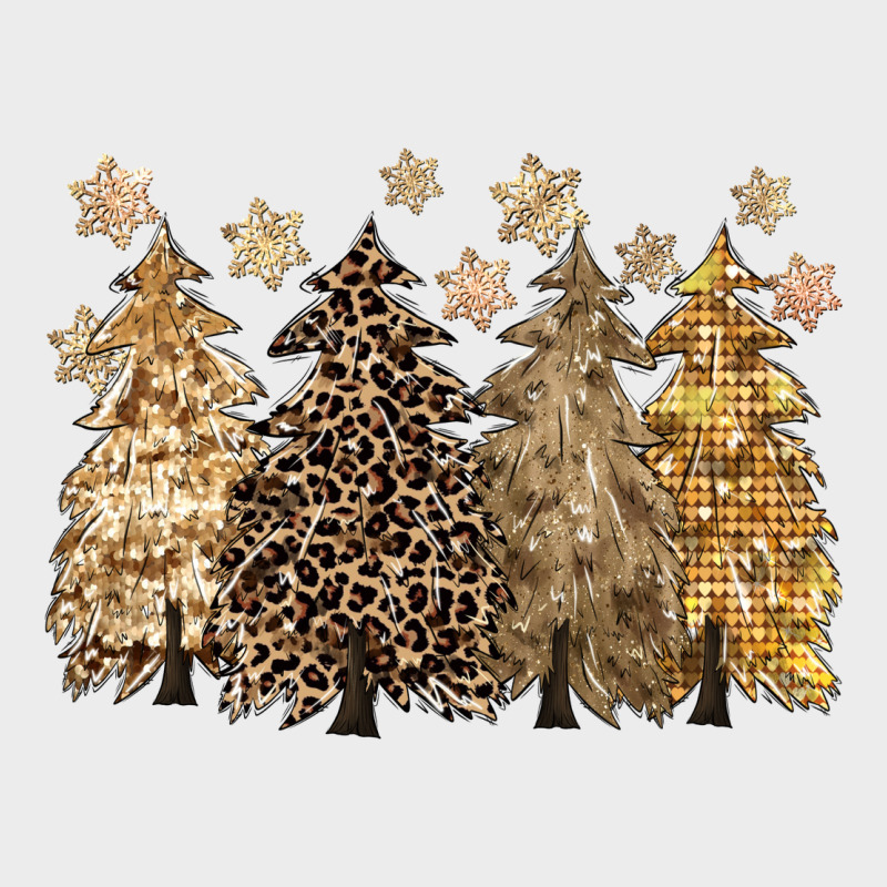 Merry Christmas Leopard Trees Urban Hoodie by CowGirlArtShop | Teevron
