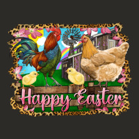 Happy Easter Rooster Chicken And Chick Heavy Core Tee | Teevron