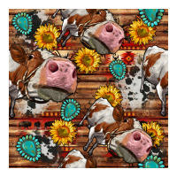 cow and western seamless pattern | Teevron