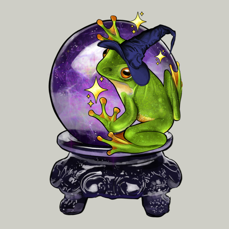 Halloween Frog With Crystal Ball Heavyweight Hoodie by LillyAllenDesigns | Teevron