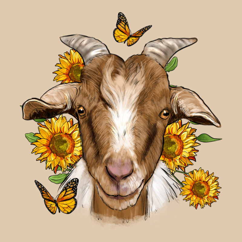 Sunflower Goat Heavyweight Sweatshirt by Jasminsmagicworld | Teevron