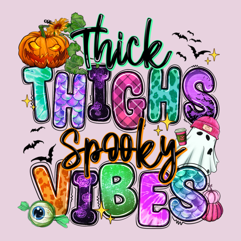 Thick Thighs Spooky Vibes Ladies Tee by RanaPortraitStore | Teevron