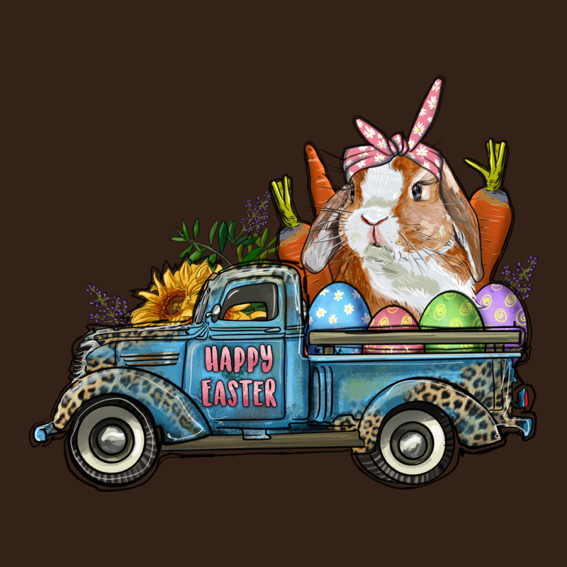 Happy Easter Truck With Bunny Eggs And Carrot Heavy Core Tee by RanaPortraitStore | Teevron
