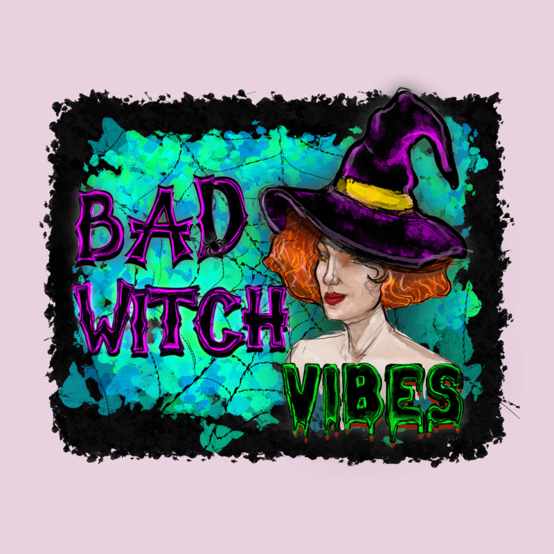 Halloween Bad Witch Vibes Watercolor Ladies Tee by RanaPortraitStore | Teevron
