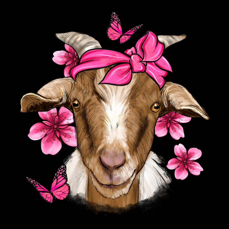 Pink Floral Bandana Goat Heavyweight Sweatshirt by Jasminsmagicworld | Teevron
