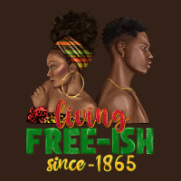 Living Free Ish Since 1865 With Afro Black Woman A Heavy Core Tee | Teevron
