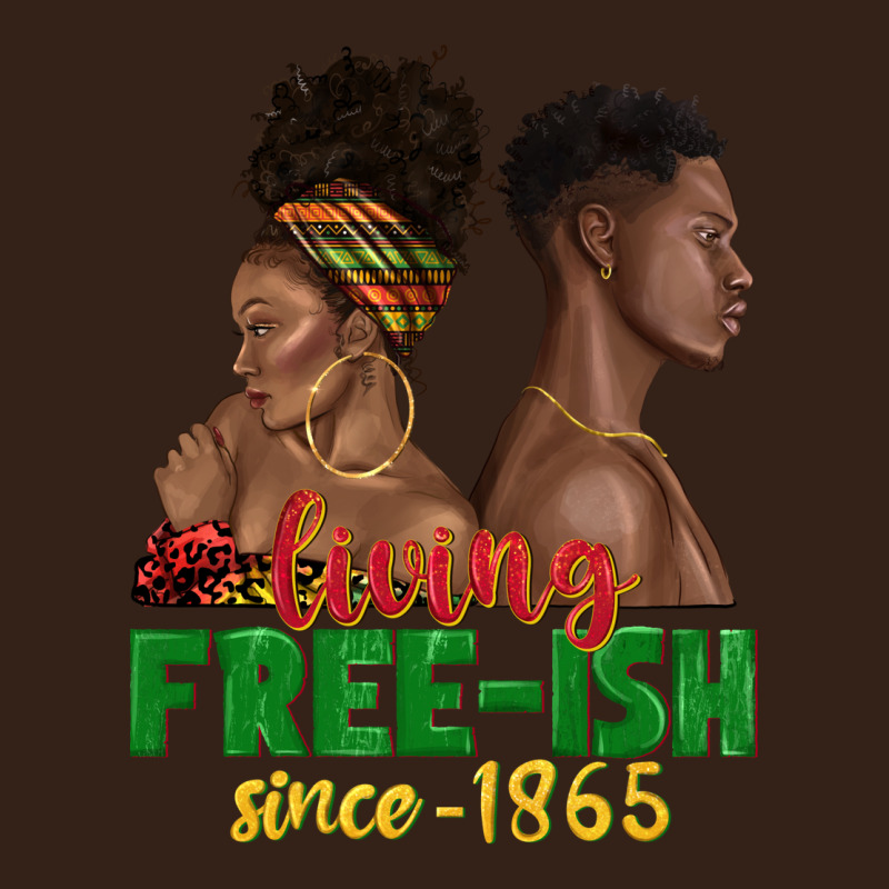 Living Free Ish Since 1865 With Afro Black Woman A Heavy Core Tee by texasbilliewilder | Teevron