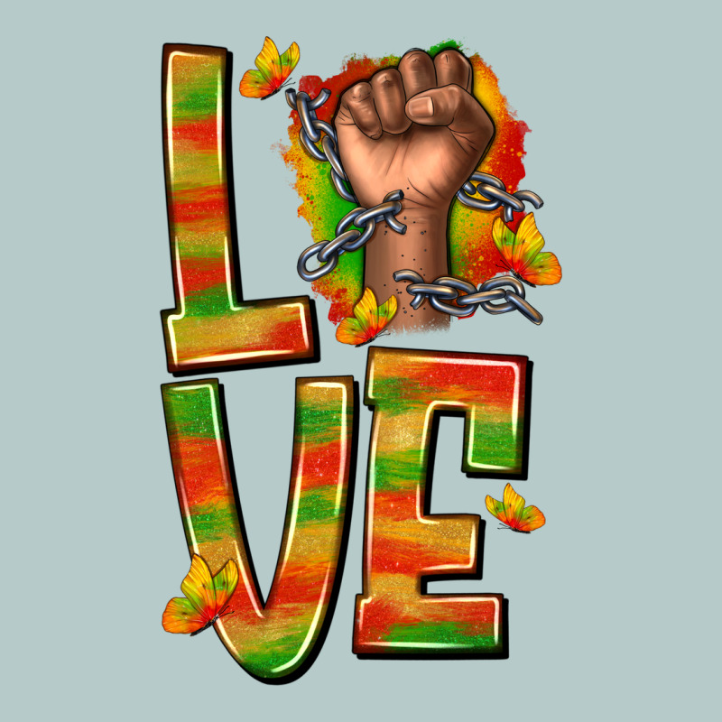 Love Juneteenth With Fist Heavy Core Tee by texasbilliewilder | Teevron