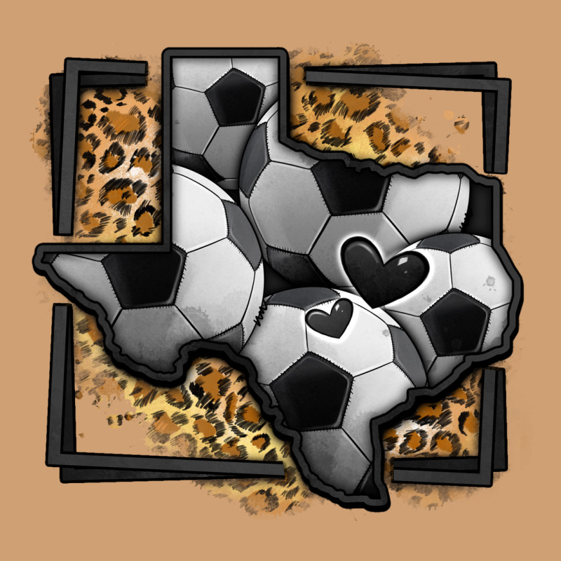 Leopard Soccer Texas Map Vintage Tee by Jasminsmagicworld | Teevron