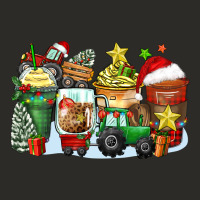 Christmas Tractor Coffee Cups Heavy Core Tee | Teevron