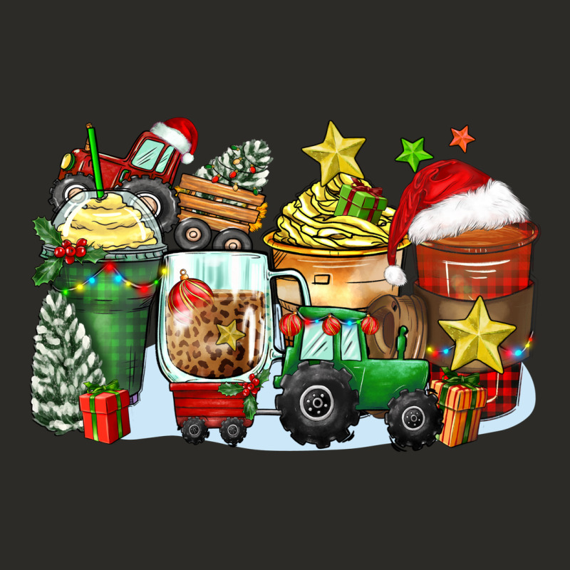 Christmas Tractor Coffee Cups Heavy Core Tee by Zillion Design Studio | Teevron