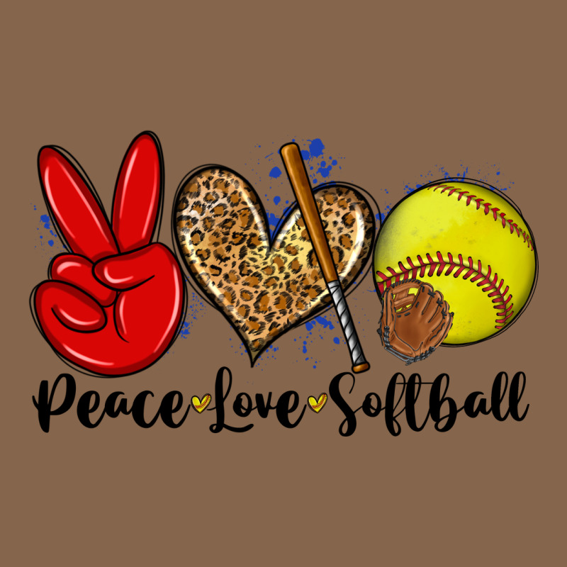 Peace Love Softball Premium Tee by Zillion Design Studio | Teevron