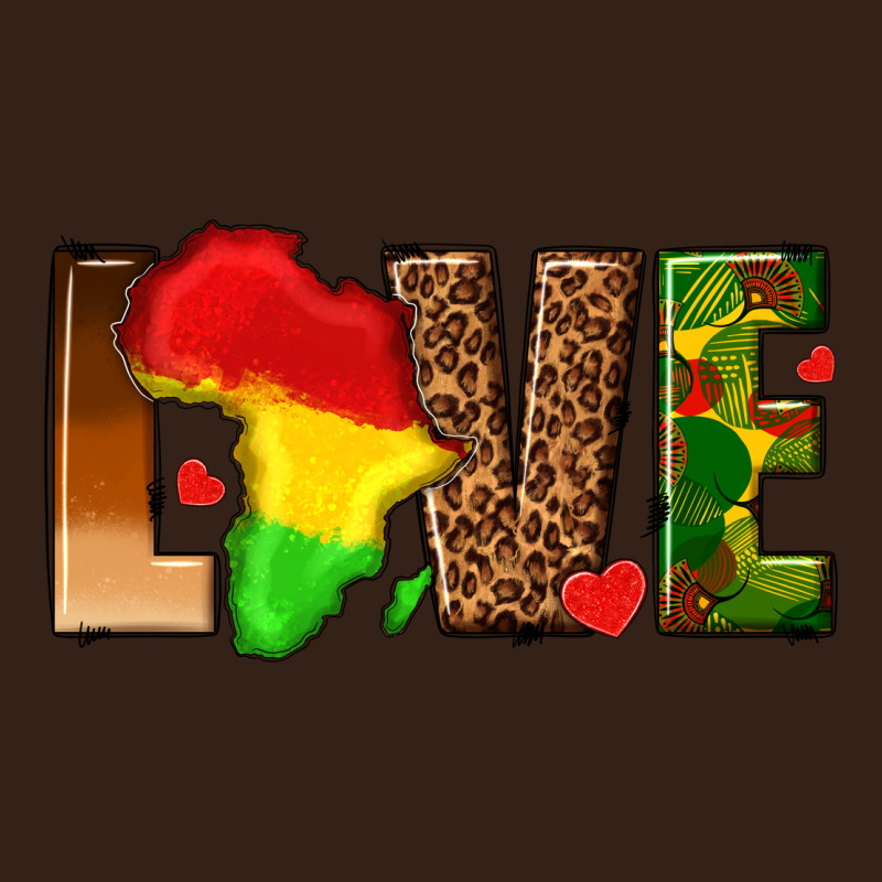 Love Melanin With African Map Heavy Core Tee by texasbilliewilder | Teevron