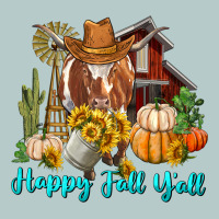 Happy Fall Y'all Longhorn Cow Heavy Core Tee | Teevron