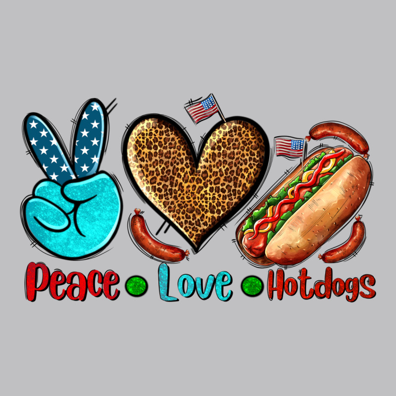 Peace Love Hotdogs Classic Tee by AdoDesignShop | Teevron