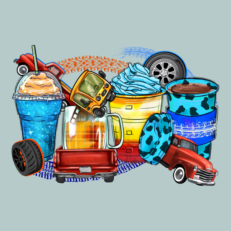 Truck Coffee Cups Heavy Core Tee by Zillion Design Studio | Teevron