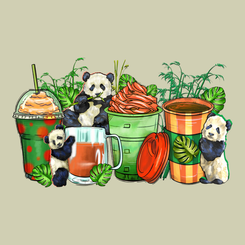 Panda Coffee Cups Heavy Core Tee by Zillion Design Studio | Teevron
