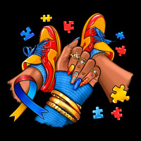 Autism Afro Girl Sneakers Ladies Tee | Teevron