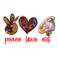 Peace Love Art Premium Tee | Teevron