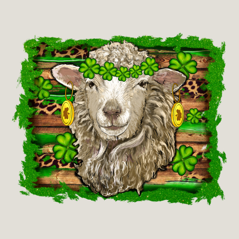 St Patricks Day Sheep Shamrock Gold  Serape Leopard Glitter Heavy Core Tee by Artiststas | Teevron
