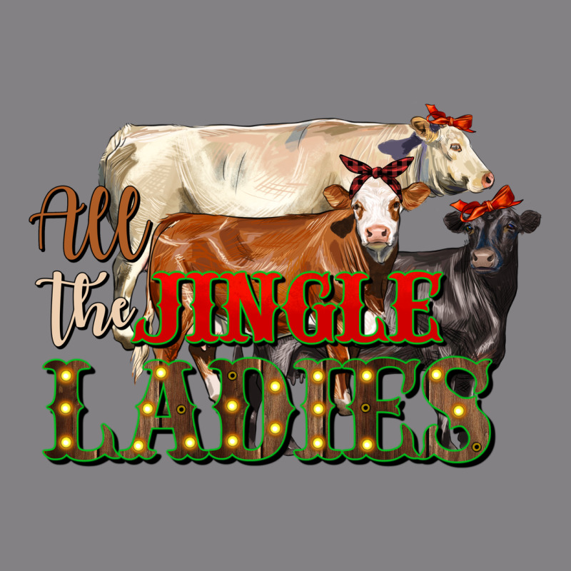 All The Jingle Ladies Christmas Cows Heavyweight Hoodie by LillyAllenDesigns | Teevron
