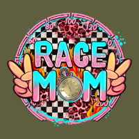 Race Mom With Leopard And Peace Hand Vintage Tee | Teevron