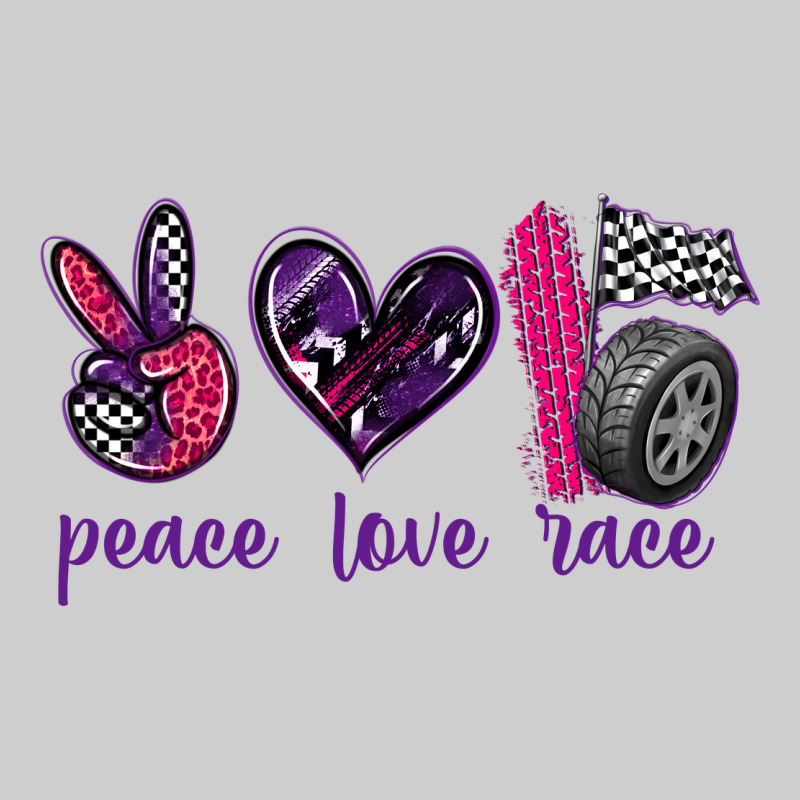Peace Love Race Premium Tee by texasbilliewilder | Teevron