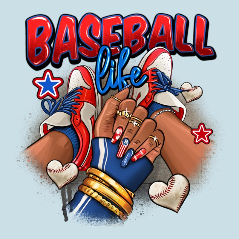 Baseball Life Afro Girl Sneakers Ladies Tee by RanaPortraitStore | Teevron