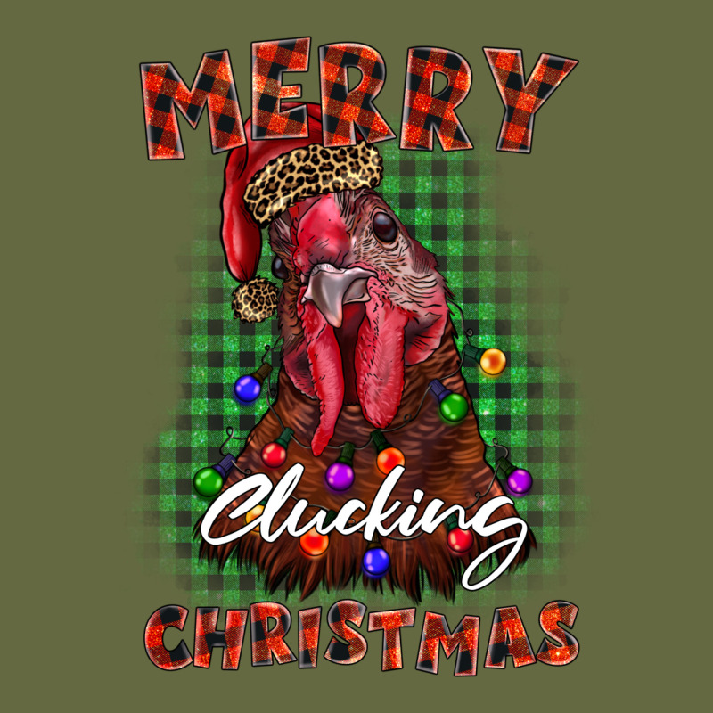 Merry Clucking Christmas Rooster Long Sleeve Tee by BarkalooDesign | Teevron