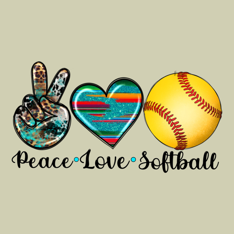 Peace Love Softball Heavy Core Tee by Artiststas | Teevron