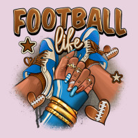 Football Life Afro Girl Sneakers Ladies Tee | Teevron