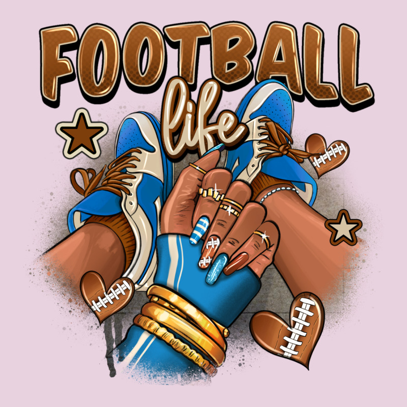 Football Life Afro Girl Sneakers Ladies Tee by RanaPortraitStore | Teevron