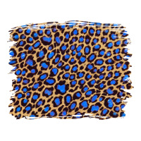 leopard with navy blue glitter | Teevron