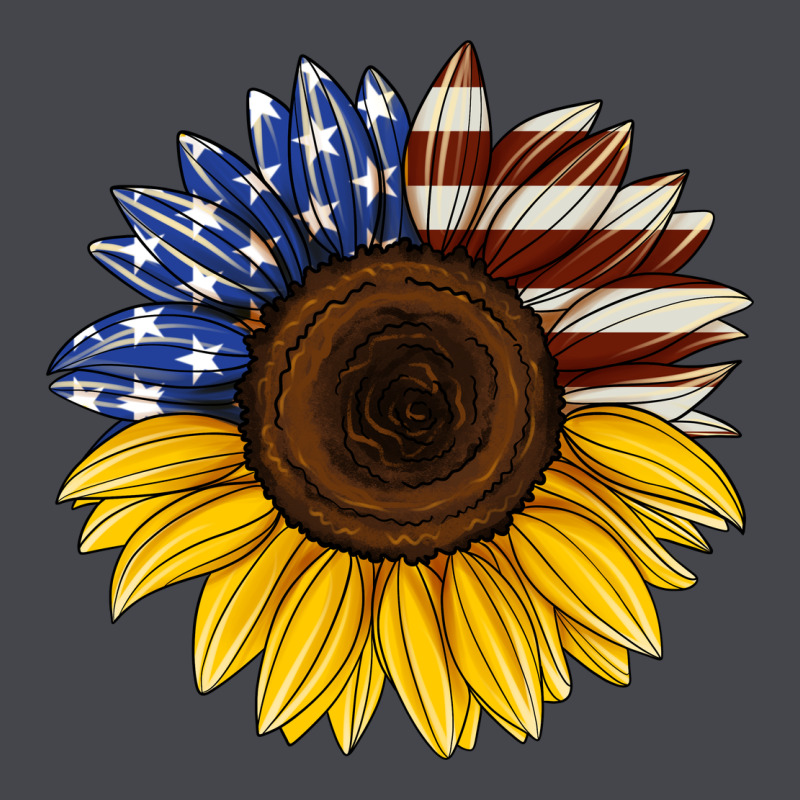 American Flag Sunflower Long Sleeve Tee by Jasminsmagicworld | Teevron