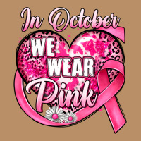 In October We Wear Pink Heart Vintage Hoodie | Teevron