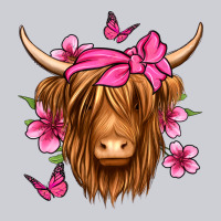 Floral Pink Bandana Longhaired Cow Heavyweight Sweatshirt | Teevron