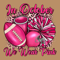In October We Wear Pink Cheer With Football Breast Vintage Hoodie | Teevron