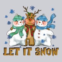 Let It Snow Reindeer Snowman Urban Hoodie | Teevron