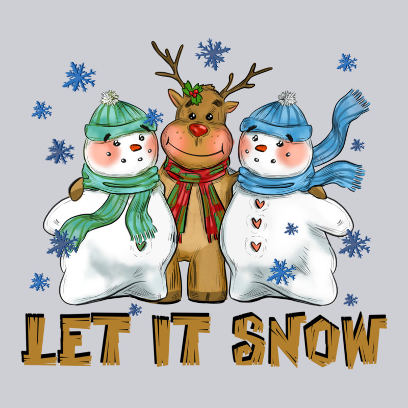 Let It Snow Reindeer Snowman Urban Hoodie by CowGirlArtShop | Teevron