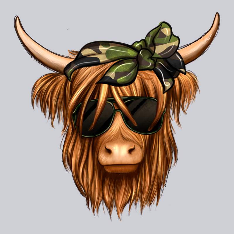 Camouflage Long Haired Cow Heavyweight Sweatshirt by Jasminsmagicworld | Teevron